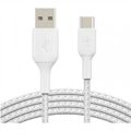 Belkin BoostCharge 1M USB-A to USB- C Braided Cable - White [CAB002bt1MWH]