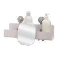 New Joseph Joseph EasyStore Large Shower Shelf with Removable Mirror