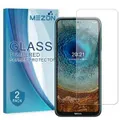 [2 Pack] Nokia X20 Tempered Glass Crystal Clear Premium 9H HD Screen Protector by MEZON – Case Friendly, Shock Absorption (Nokia X20, 9H)