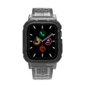 ZUSLAB Apple Watch Series 8 7 6 5 4 3 2 1 SE Tough Bumper Case Band Strap 38mm 40mm 41mm - Black / Gray