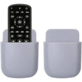 Universal Wall Mounted Storage Box TV Remote Control Holder Phone Storage Rack，Grey ( Set of 2）
