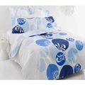 Malibu Blue Quilt Cover Set + Euro Pillowcases