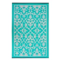 180x270cm Venice Turquoise Recycled Plastic Outdoor Rug and Mat