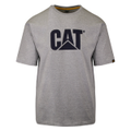 Caterpillar T Shirt Men CAT Short Sleeve TM Logo Tee T- Shirt Cotton Top - Heather Grey