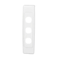 Clipsal 2033-WE - 3 Gang Architrave Grid & Surround White - 2000 Series