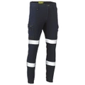 Bisley Flex & Move™ Taped Stretch Denim Cargo Cuffed Pants (BPC6335T)-Denim
