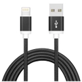 Astrotek 1m USB Lightning Data Sync Charger Black Cable for iPhone 7S 7 Plus 6S 6 Plus 5 5S iPad Air Mini iPod AT-USBLIGHTNINGB-1M