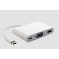 Astrotek Thunderbolt USB 3.1 Type C (USB-C) to VGA + USB + Card Reader Video Adapter Converter Male to Female for Apple Macbook Chromebook Pixel White AT-CMVGAUSBCF