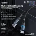 Phone Cable Remax Lightning Type-C Micro USB Safe Fast Charge Colorful LED Light