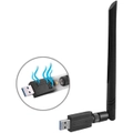 Wireless USB 3.0 WiFi Adapter 1200Mbps, WiFi Dongle Dual Band 2.4GHz/5GHz with 5dBi Antenna 802.11 ac for Desktop Laptop PC Support Windows 10/8/8.1/7/Vista/XP/Mac 10.5 10.13