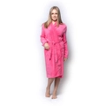 Ladies Hot Pink Winter Coral Fleece Dressing Gown Bath Robe