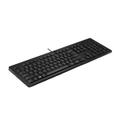 HP 125 Wired Keyboard - Compatible with Windows 10, Desktop PC, Laptop, Notebook USB Plug and Play Connectivity, Easy Cleaning 266C9AA