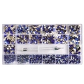 Rhinestones Diamond Glass Blue Sapphire AB Nail Art FlatBack Mix Multi Shape Kit