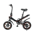14" 350W 36V 10Ah Folding Electric bike - Black Step-Through Pedal-Assist Ebike E-bike