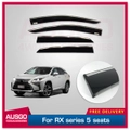 Stainless Steel Weather Shields for Lexus RX200T / 300 / 350 / 450H 5 Seats 2015-2022 Weather Shields Window Visors