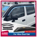 Luxury Weather Shields for Toyota Hilux Dual Cab 1997-2005 Weathershields Window Visors