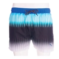 Aqua Perla Mens Kaui Blue and Black SPF50+ Swim Short