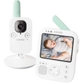 NANNIO Hero3 Video Baby Monitor Night Light, 3.5-inch Long Range Portable Parent Unit 2600mAh Rechargeable Battery Vibration Alert Room Temperature Display