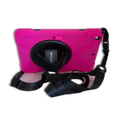 StylePro, shockproof case with hand strap, shoulder strap & rotating stand for iPad Air 4 10.9” pink