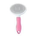 Catzon Pet Self-Cleaning Slicker Brushes for Shedding Grooming Removes Loose Undercoat-Pink