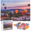 1000Pcs Thick Papers Jigsaw Puzzles Fun Game Challenge Gift For Adults Teens Kids (Hot Air Balloon-B)