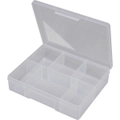 FISCHER PLASTIC 1H038 6 Compartment Storage Box Medium Plastic Case 6 Compartment (Medium) 195Mm