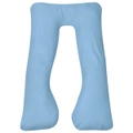 Pregnancy Pillow 90x145 cm Light Blue vidaXL