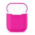 For Apple Airpods Storage Bag Magenta Silicone Protective Box