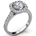 Engagement Ring Embellished With SWAROVSKI Crystals
