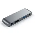 Satechi USB-C Mobile Pro Hub Adapter/Splitter w/ 4K HDMI/USB 3.0 Port Space Grey