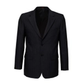 Mens Single Breasted 2 Button Suit Jacket Work Business - Pin Striped