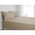 Ardor 300TC Cotton Single Bed Size Fitted Sheet Combo Set w/ Pillowcase Stone