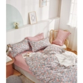 Ardor Nellie Queen Bed Size Cotton Quilt Cover Set Bedding/2x Pillowcases Pink
