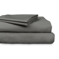 Ardor 300TC Cotton Mega King Bed Flat/Fitted Sheet Set/2x Pillowcases Charcoal