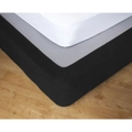 Apartmento Stretch 152x203cm Queen Bed Valance Bedding Base Skirt Cover Ebony