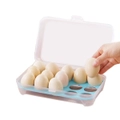 5Pcs 15 Grids Plastic Egg Container Case Refrigerator Fresh Storage Boxes Kitchen Tools Portable Outdoor Picnic Organizer