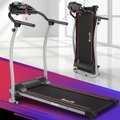 Foldable 12 Speed Fitness Treadmill w/ Wheels Black