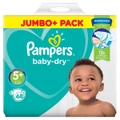Baby Dry Size 5+ (Junior+) 12-17kg Jumbo Pack (68 Nappies)