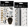 Rimmel Ink Me Metallic Stickers Tattoo Transfers 2 Sheets - Halloween
