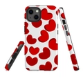 For Apple iPhone 13 Case, Armour Back Cover, Hearts