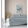 Ardor Boudoir London Double Bed Microfibre Quilt Cover Set/2x Pillowcases Denim