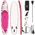 Costway 325X75X15cm Inflatable Stand Up Paddle Board 10.5' SUP Surfboard Kayak W/Adjustable Paddle&Packbag Outdoor Surfing Yoga Fishing