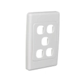 Clipsal 2035VH-WE - 5 Gang Grid And Surround 2000 Series White