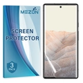 [3 Pack] Google Pixel 6 (6.4") Premium Clear Edge-to-Edge Full Coverage Hydrogel Screen Protector Film by MEZON (Pixel 6, Hydrogel)