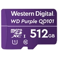 Western Digital WD Purple 512GB MicroSDXC Card 24/7 -25C to 85C Weather Humidity Resistant for Surveillance IP Cameras mDVRs NVR Dash Cams Drones WDD512G1P0C