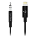 Belkin 90cm Lightning MFI-Certified to 3.5mm AUX Cable Adapter for Apple iPhone