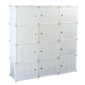 White Cube DIY Shoe Cabinet Rack Storage Portable Stackable Organiser Stand