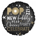 Celebrate The New Year POP FIZZ Satin Foil Balloon