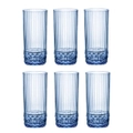 Bormioli Rocco America '20s 490ml Long Drink Glasses Set 6 - Sapphire