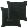 Cushions Cotton Velvet 2 pcs 45x45 cm Green vidaXL